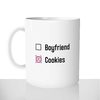 mug classique en céramique 11oz personnalisé personnalisation photo célibataire boyfriend cookies en couple gateau chou offrir cadeau