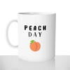 mug classique en céramique 11oz personnalisé personnalisation photo gourmand peach day peche sport fruit cul fesses glutes chou offrir cadeau