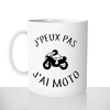mug classique en céramique 11oz personnalisé personnalisation photo j'peux pas j'ai moto motard chou offrir cadeau