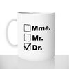 mug classique en céramique 11oz personnalisé personnalisation photo madame monsieur docteur mme mr dr personnalisable cadeau