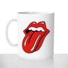 mug classique en céramique 11oz personnalisé personnalisation photo rolling stones groupe de rock langue rouge prenom personnalisable cadeau