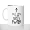 mug classique en céramique 11oz personnalisé personnalisation photo super mamie grand mère grossesse naissance cadeau personnalisable