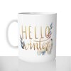 mug classique en céramique 11oz personnalisé personnalisation photo hello winter hiver ours blanc saison froide cadeau personnalisable
