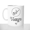 mug classique en céramique 11oz personnalisé personnalisation photo signe astro constellation vierge cadeau personnalisable