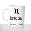 mug classique en céramique 11oz personnalisé personnalisation photo signe astro qualités gemeaux cadeau personnalisable