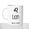 mug classique en céramique 11oz personnalisé personnalisation photo signe astro qualités lion cadeau personnalisable