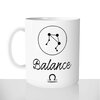 mug classique en céramique 11oz personnalisé personnalisation photo signe astro constellation balance cadeau personnalisable