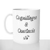 mug classique en céramique 11oz personnalisé personnalisation photo vacances été coquillage et crustacés plage prenom personnalisable