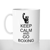 mug classique en céramique 11oz personnalisé personnalisation photo keep calm and go boxing bose combat prenom sport personnalisable cadeau