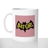 mug classique en céramique 11oz personnalisé personnalisation photo batgirl batman femme heroine prenom personnalisable cadeau