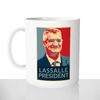 mug classique en céramique 11oz personnalisé personnalisation photo affiche de propagande jean lassalle president prenom personnalisable cadeau