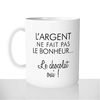 mug-tasse-blanc-personnalisé-l'argent-fait-pas-bonheur-chocolat-gateau-humour-idée-cadeau-original