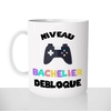 mug-blanc-céramique-11oz-france-mugs-surprise-pas-cher-gamer-niveau-bachelier-débloqué-jeu-vidéo-manette-bac