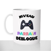 mug-blanc-céramique-11oz-france-mugs-surprise-pas-cher-gamer-niveau-parrain-débloqué-jeu-vidéo-manette-naissance