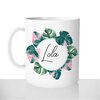 mug-tasse-Blanche-céramique-fleurs-couronne-de-monstera-plante-verte-prenom-personnalisable-copine
