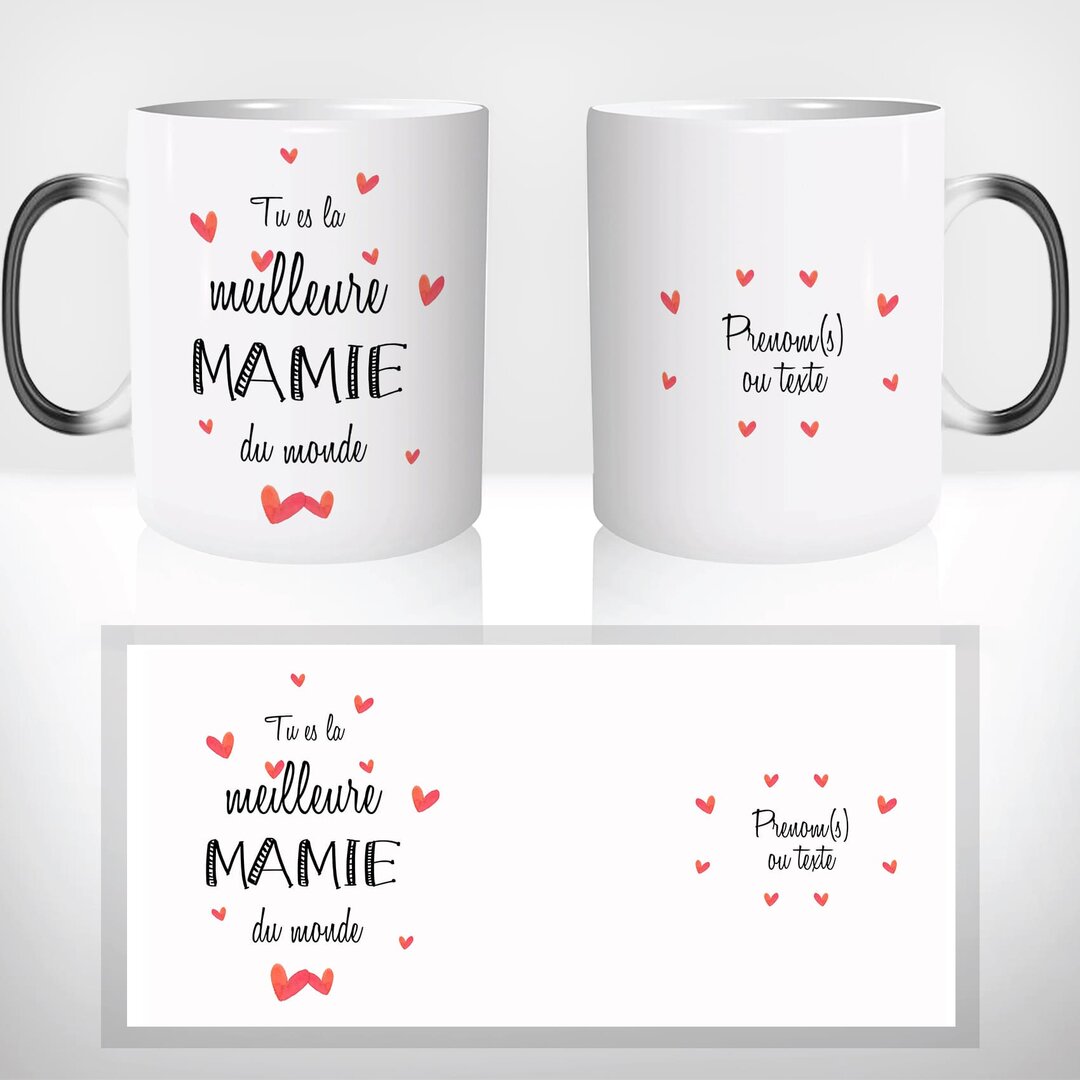 Mug Magique La Meilleure Mamie Du Monde - Grand-Mère Mug-Magique