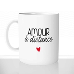 mug classique en céramique 11oz personnalisé personnalisable photo coeur unique amour à distance relation couple saint valentin offrir cadeau chou
