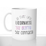 mug classique en céramique 11oz personnalisé personnalisable photo licorne connasse licornasse collegue copine pétasse offrir cadeau chou