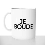 mug classique en céramique 11oz personnalisé personnalisable photo je boude boudin boudeur boudeuse bouder café thé  fun offrir cadeau