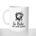 mug classique en céramique 11oz personnalisé personnalisable photo citation la peche ma seule femme pêcheur fun offrir cadeau