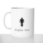 mug classique en céramique 11oz personnalisé personnalisable photo alpha guy homme viril offrir cadeau chou