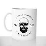 mug classique en céramique 11oz personnalisé personnalisation photo hipster origianl product barbe lunettes cool offrir cadeau chou
