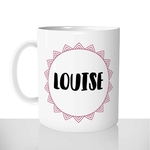mug classique en céramique 11oz personnalisé personnalisation photo décoration de prenom fille femme rose offrir cadeau chou