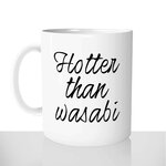 mug classique en céramique 11oz personnalisé personnalisation photo hotter than wasabi anglais bg sexy offrir cadeau chou