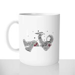 mug classique en céramique 11oz personnalisé personnalisation photo astronaute paper plane espace offrir cadeau chou