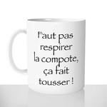 mug classique en céramique 11oz personnalisé personnalisation photo série kaamelott kamelote cadoc la compote ca fait tousser personnalisable