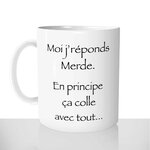 mug classique en céramique 11oz personnalisé personnalisation photo série kaamelott leodagan moi jrepond merde ca colel avec tout personnalisable