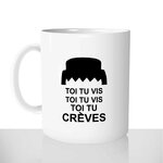 mug classique en céramique 11oz personnalisé personnalisation photo série malcolm dewey toi tu vis toi tu creves cheveux offrir cadeau