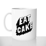 mug classique en céramique 11oz personnalisé personnalisation photo gourmand eat cake mange du gateau chou offrir cadeau