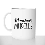 mug classique en céramique 11oz personnalisé personnalisation photo homme monsieur muscles personnalisable