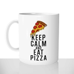 mug classique en céramique 11oz personnalisé personnalisation photo keep calm eat pizza personnalisable chou offrir cadeau