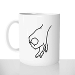 mug classique en céramique 11oz personnalisé personnalisation photo jeu du rond main personnalisable chou offrir cadeau