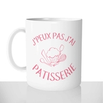 mug classique en céramique 11oz personnalisé personnalisation photo je peux pas jai patisserie patissiere francaise gateau personnalisable cadeau