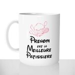 mug classique en céramique 11oz personnalisé personnalisation photo la meilleure patissiere francaise gateau prenom personnalisable cadeau