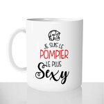mug classique en céramique 11oz personnalisé personnalisation photo pompier le plus sexy uniforme personnalisable cadeau