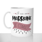 mug classique en céramique 11oz personnalisé personnalisation photo je suis une marraine de compet offrir cadeau chou personnalisable
