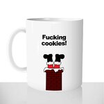 mug classique en céramique 11oz personnalisé personnalisation photo fucking cookies regime pere noel cadeau de noël chou personnalisable