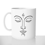 mug classique en céramique 11oz personnalisé personnalisation photo bouddha boudha buddha visage zen cadeau personnalisable