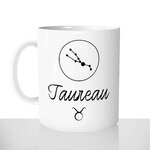 mug classique en céramique 11oz personnalisé personnalisation photo signe astro constellation taureau cadeau personnalisable