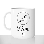 mug classique en céramique 11oz personnalisé personnalisation photo signe astro constellation lion cadeau personnalisable