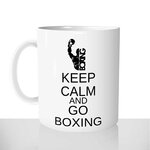 mug classique en céramique 11oz personnalisé personnalisation photo keep calm and go boxing bose combat prenom sport personnalisable cadeau