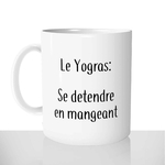 mug classique en céramique 11oz personnalisé personnalisation photo le yogras yoga apéro regime gourmande prenom personnalisable cadeau