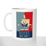 mug classique en céramique 11oz personnalisé personnalisation photo affiche de propagande votez bob éléctions 2022 personnalisable
