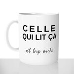 mug classique en céramique 11oz personnalisé personnalisation photo celle suis lit ca trop moche mocheté copine personnalisable cadeau