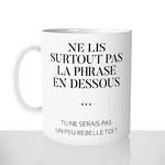 mug classique en céramique 11oz personnalisé personnalisation photo rebelle humour prenom personnalisable
