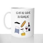 mug-tasse-blanc-personnalisé-kit-survie-du-francais-vin-fromage-beret-baguette-mariniere-cadeau-original-personnalisé-france